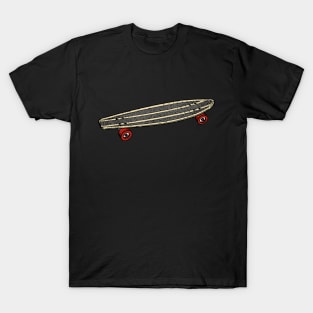 Skateboarding T-Shirt and Apparel Longboard Skateboard T-Shirt